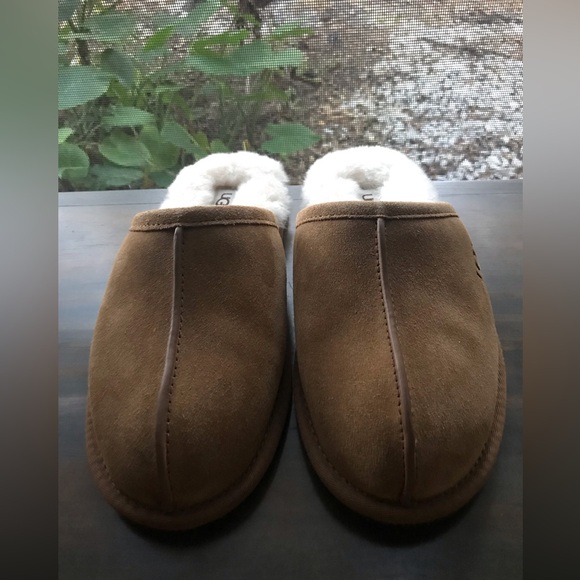 UGG Pearle Scuff Shearling Slippers- NWOT- men’s 8/ women’s 10 - Picture 4 of 16